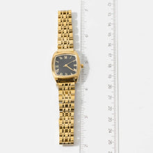 Load image into Gallery viewer, Polished Metallic Band Bold Cushion Square Watch

