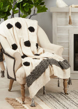 Load image into Gallery viewer, Boho Tufted Dot Tassel Cotton Throw Blanket 50" W x 60" L [Online Only]
