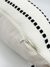 Load image into Gallery viewer, Stitch Line Woven Fringe Cotton Decorative Throw Pillow 20" W x 20" L [Online Only]
