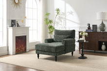Load image into Gallery viewer, Modern Chaise Lounge Upholstered Sofa Recliner Chair in Green [Online Only]
