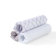 Load image into Gallery viewer, Men's Cotton Solid, Striped &amp; Plaid Gray Handkerchiefs 3 Pcs Set
