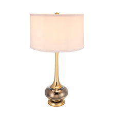 Load image into Gallery viewer, Table Lamp with Glass and Drum Shade [Online Only]
