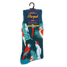 Load image into Gallery viewer, Men's Tropical Birds Novelty Socks
