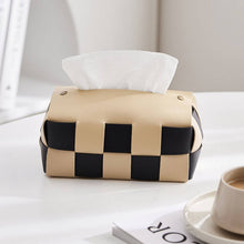 Load image into Gallery viewer, Checkered Tissue Box Cover (3 Colors)
