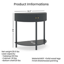 Load image into Gallery viewer, Demi Lune Console Table With 2 Storage Drawers [Online Only]
