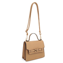 Load image into Gallery viewer, Eden Square Top Handle Flap Crossbody with Bow (Various Colors)

