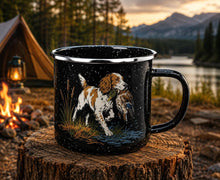 Load image into Gallery viewer, Brittany Dog Duck Camp Mug
