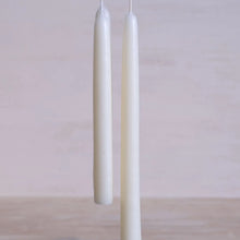Load image into Gallery viewer, Tapered Candles 8&quot; Shell White
