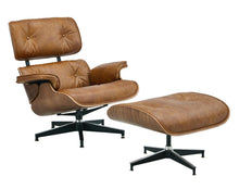 Load image into Gallery viewer, Luxury Lounge / Office Chair with Ottoman – Top Grain Leather [Online Only]
