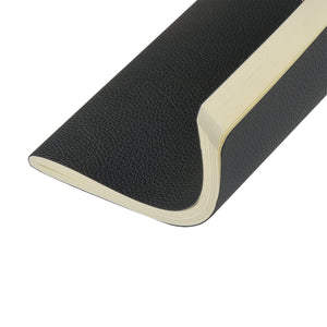 Black Vegan Leather A5 Notebook
