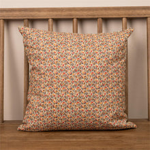 Load image into Gallery viewer, Mini Peach Floral Reversible Throw Pillow
