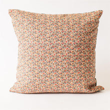 Load image into Gallery viewer, Mini Peach Floral Reversible Throw Pillow
