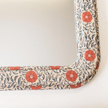 Load image into Gallery viewer, Floral Textile Framed Mirror
