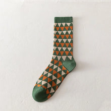 Load image into Gallery viewer, Green Patterned Socks (4 styles)
