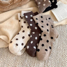 Load image into Gallery viewer, Color Block Thicken Polka Dot Socks (Various Colors)
