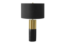 Load image into Gallery viewer, Concrete Contemporary Black &amp; Gold Table Lamp [Online Only]
