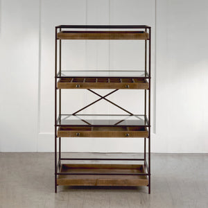 4-Tier Display with Storage Drawers