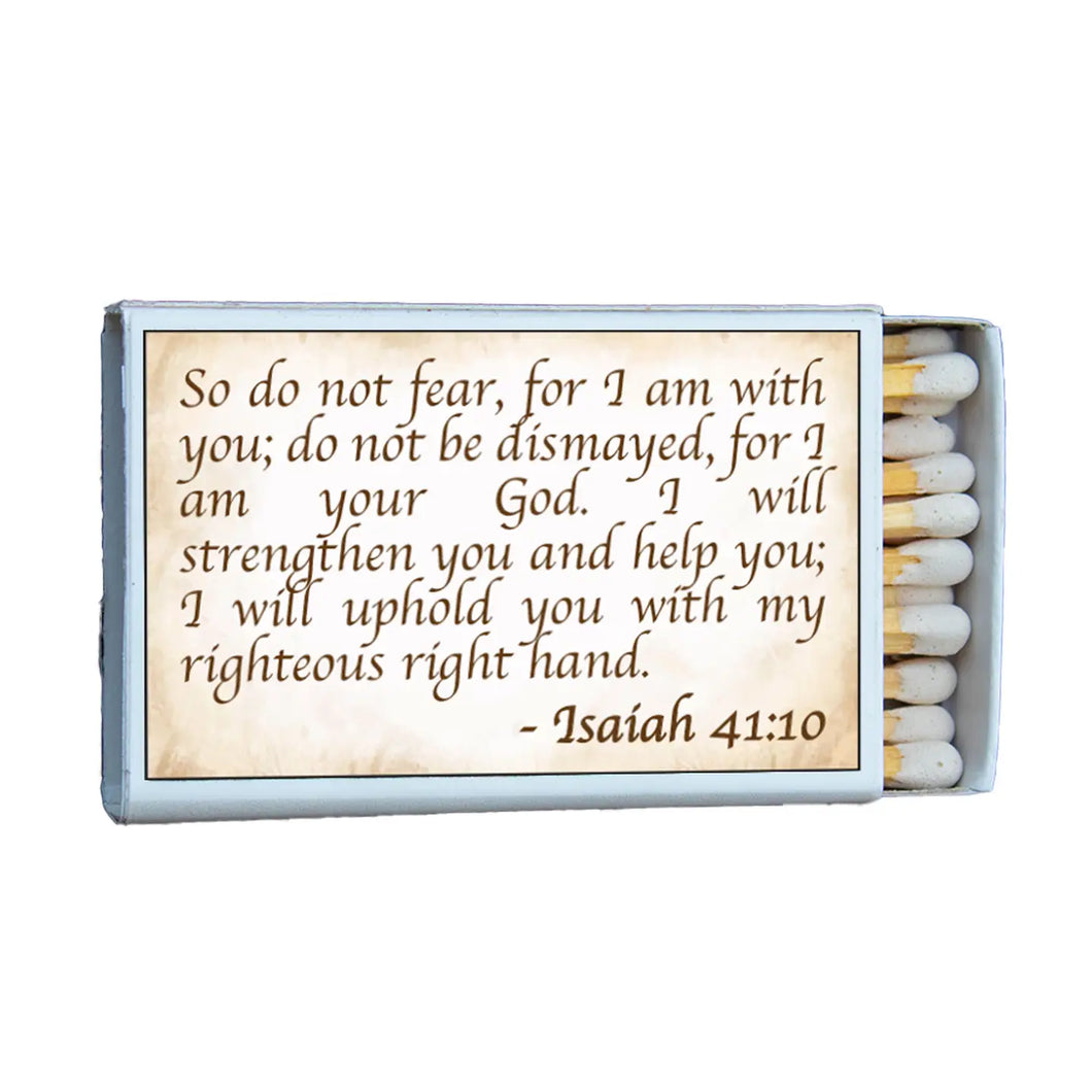 Isaiah 41:10 Matchbox