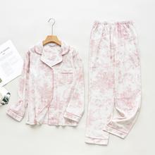 Load image into Gallery viewer, Pink Toile Women Pajamas Set
