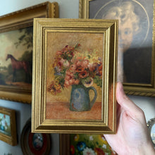 Load image into Gallery viewer, Vintage Style Flowers in Vase Art Print Framed 4x6

