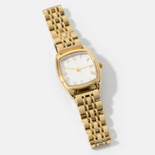 Load image into Gallery viewer, Polished Metallic Band Bold Cushion Square Watch
