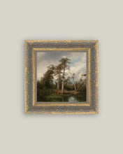 Load image into Gallery viewer, Live Oaks with Deer Framed Antique Art (Various Sizes)
