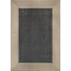 3x5 Asha Simple Border Indoor/Outdoor Area Rug