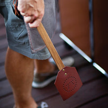 Load image into Gallery viewer, Acacia and Leather Fly Swatter

