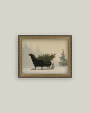 Load image into Gallery viewer, Classic Sleigh Framed Art 10x8
