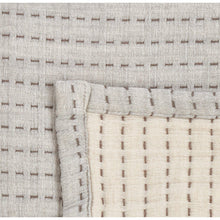 Load image into Gallery viewer, Grey Cozy Warmth 100% Pure Cotton Line-Stitch Design Throw Blanket 50" x 60" [Online Only]
