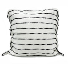 Load image into Gallery viewer, Stitch Line Woven Fringe Cotton Decorative Throw Pillow 20" W x 20" L [Online Only]
