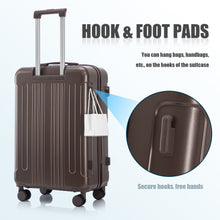 Load image into Gallery viewer, Brown 3-Piece ABS Spinner Wheel Luggage Set [Online Only]

