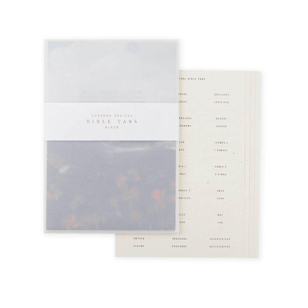 Hosanna Revival Bible Tabs: Black Foiling