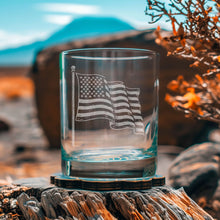 Load image into Gallery viewer, American Flag Old Fashioned Glass
