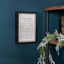 Load image into Gallery viewer, O Holy Night Inset Box Sign 10&quot; x 14&quot;

