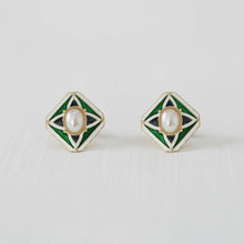 Load image into Gallery viewer, Chic Geometric Pearl Drop Earrings
