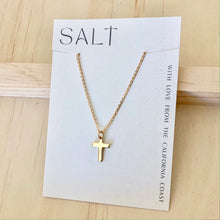 Load image into Gallery viewer, Simple Dainty Gold Cross Necklace
