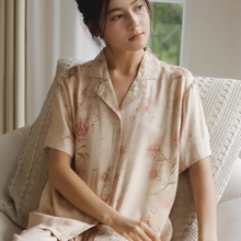 Load image into Gallery viewer, Vintage Rose Short-Sleeve Pajama Set
