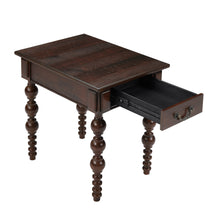 Load image into Gallery viewer, Solid Wood End Table with Drawer in Espresso Finish [Online Only]
