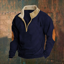 Load image into Gallery viewer, Men's Long Sleeve Embroidered Half Zip Hoodie (Various Colors/Sizes)
