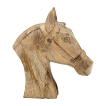 Load image into Gallery viewer, Wood Modern Carved Horse Head Figurine
