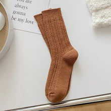 Load image into Gallery viewer, Knitted Mid-Calf Socks (2 colors)
