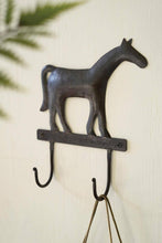 Load image into Gallery viewer, Hammered Iron Horse Hook
