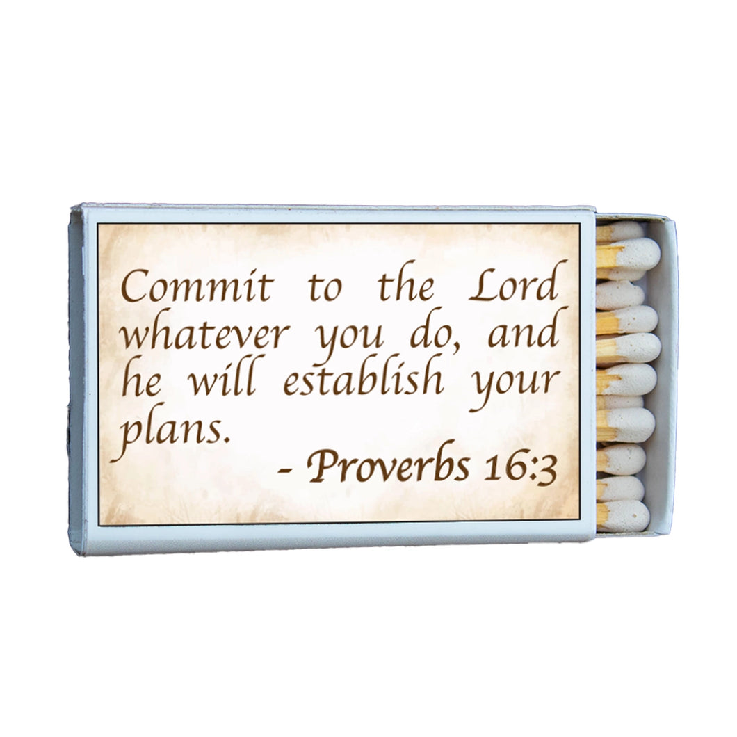 Proverbs 16:3 Matchbox
