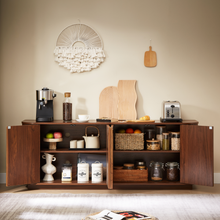 Load image into Gallery viewer, Sideboard Storage Cabinet TV Stand with Wave Pattern [Online Only]

