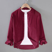 Load image into Gallery viewer, Washer Cotton Corduroy Stand Collar Shirt Jacket For Men (Various Colors/Sizes)
