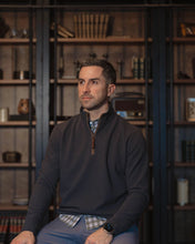Load image into Gallery viewer, Men's Waffle 1/4 Zip Pullover Charcoal
