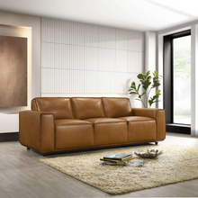 Load image into Gallery viewer, Hanky Genuine Tan Leather Sofa [Online Only]
