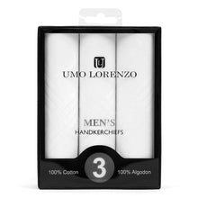 Load image into Gallery viewer, Boxed Men's Cotton Plain Handkerchiefs 3pcs Set
