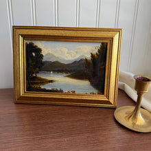 Load image into Gallery viewer, Vintage Style Boat Sailing Landscape Framed Art Print 4x6
